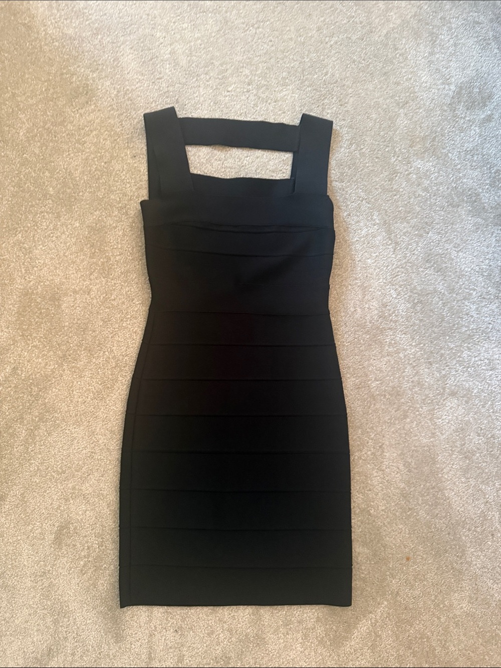 Herve Leger Black Bandage Dress / XXS